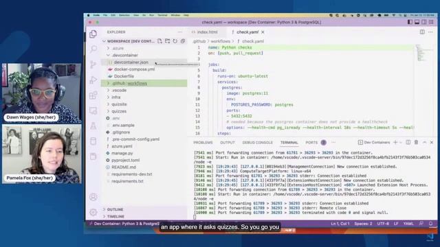 Использование PostgreSQL внутри VS Code Dev Containers и GitHub Codespaces смотреть онлайн