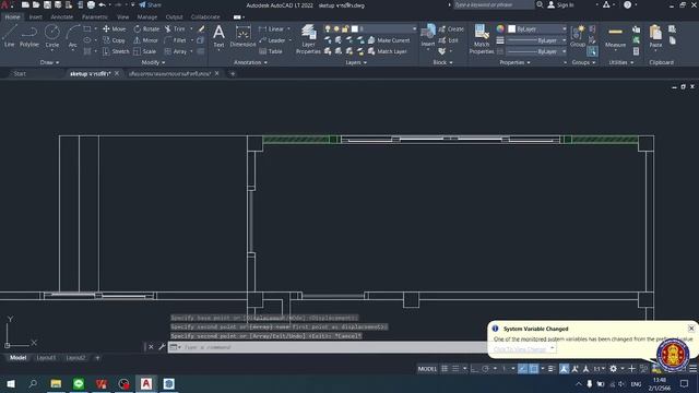 3 การทำแปลนจากโมเดล Sketchup ไป Autocad смотреть онлайн