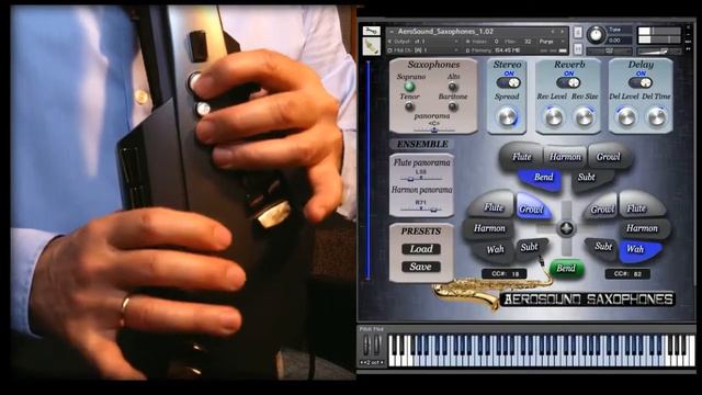 Saxophones Kontakt library for Aerophone AE-10 Soprano Sax brass and woodwind vst смотреть онлайн