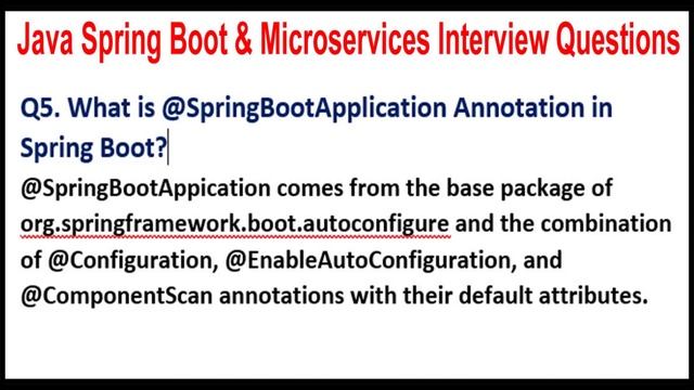 Java Spring Boot Microservices Interview |What is @SpringBootApplication Annotation in Spring Boot смотреть онлайн