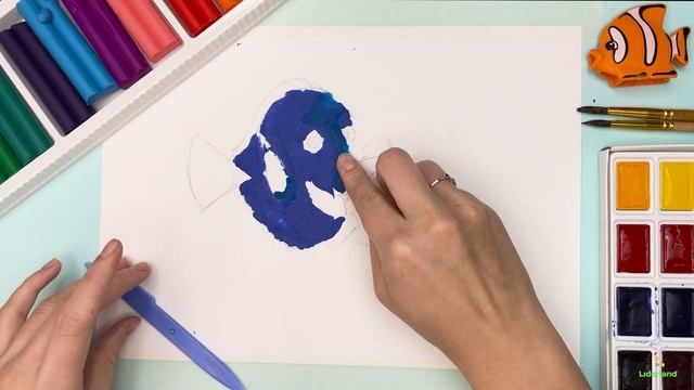 Рисуем Дори и Марлина из мультика в поисках НЕМО / Пошаговый процесс / Украшаем пластилином смотреть онлайн
