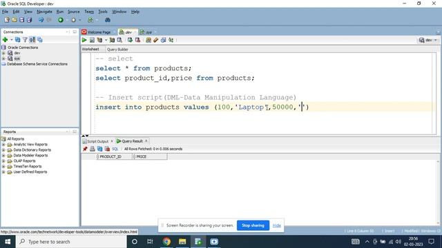 Select and Insert in Oracle SQL смотреть онлайн
