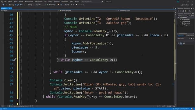 37. Kurs C# dla początkujących - Gra Lotto (Praktyka) [cz. 1] смотреть онлайн