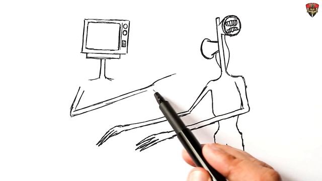 How to draw a Siren Head attacking TV Head смотреть онлайн