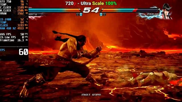 Tekken 7 S4 | GTX 750 2GB OC + i5 2400 | 720p, 900p, Ultra, High смотреть онлайн