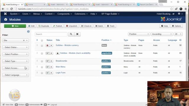 Create a Hotel Booking Website In 1 hour with Joomla - 21 - adding a reservation button смотреть онлайн