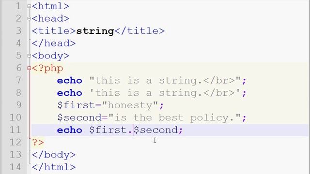 PHP BANGLA TUTORIAL#5 (String) смотреть онлайн