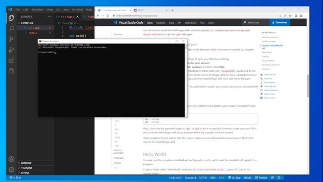 CONFIGURAR VISUAL STUDIO CODE para COMPILAR y EJECUTAR PROGRAMAS con C y C++ (ACTUALIZADO) ? смотреть онлайн