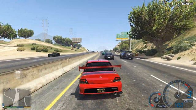 GTA V Mitsubishi Lancer Evolution IX MR смотреть онлайн