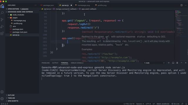 10 - Logging a User Out - Advanced Node and Express - freeCodeCamp смотреть онлайн
