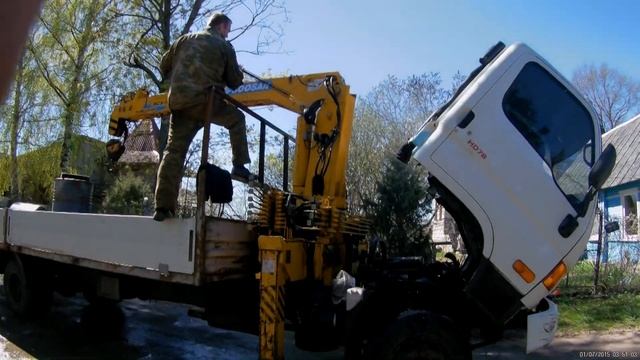 Правильная установка манипулятора на Hyndai HD 78 смотреть онлайн