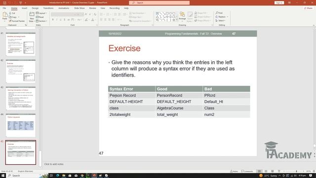 Python Basics 04: Getting Started - Naming Convention, type() Function and Exercise [Urdu/Hindi] смотреть онлайн
