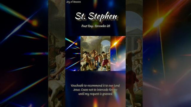 Day 5 : Novena to ST. STEPHEN || Patron of Deacons, Bricklayers & Stonemasons || Feast Day : Dec. 2 смотреть онлайн