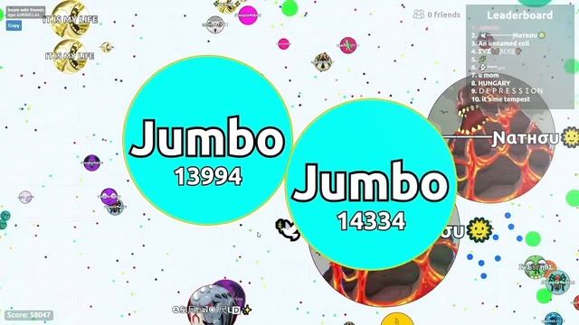 My BEST Agar.io Gameplay EVER!! (Jumbo Solo Takeover) смотреть онлайн
