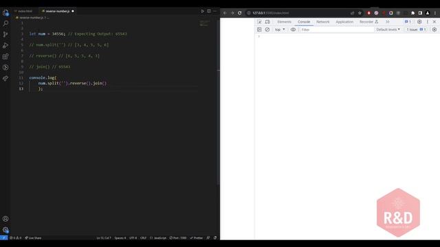 Javascript Interview Questions | Reverse a Number/String in English смотреть онлайн