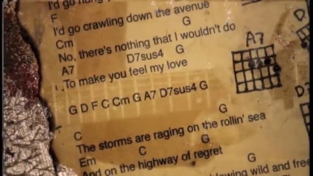 Make you feel my love - with chords and lyrics смотреть онлайн