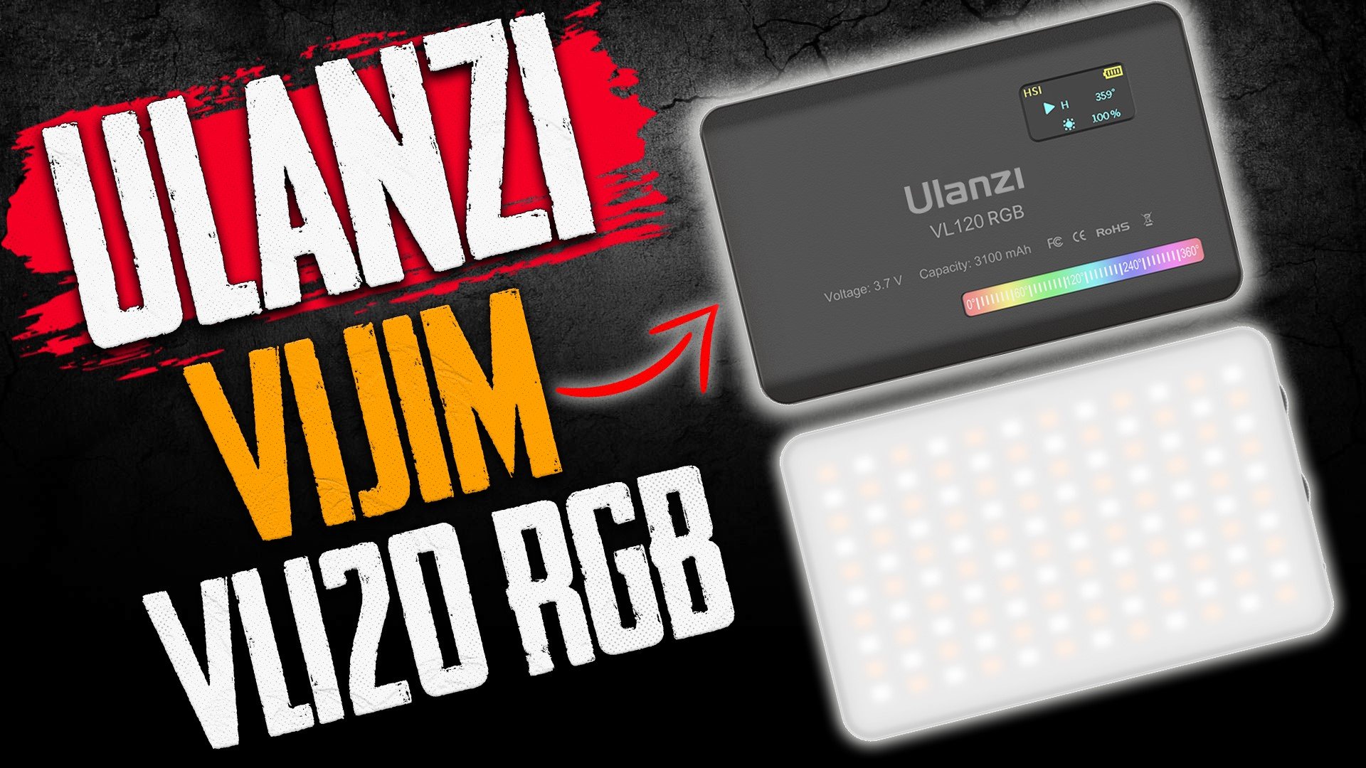 Ulanzi VIJIM VL120 RGB - Обзор компактного накамерного Света с Aliexpress. смотреть онлайн