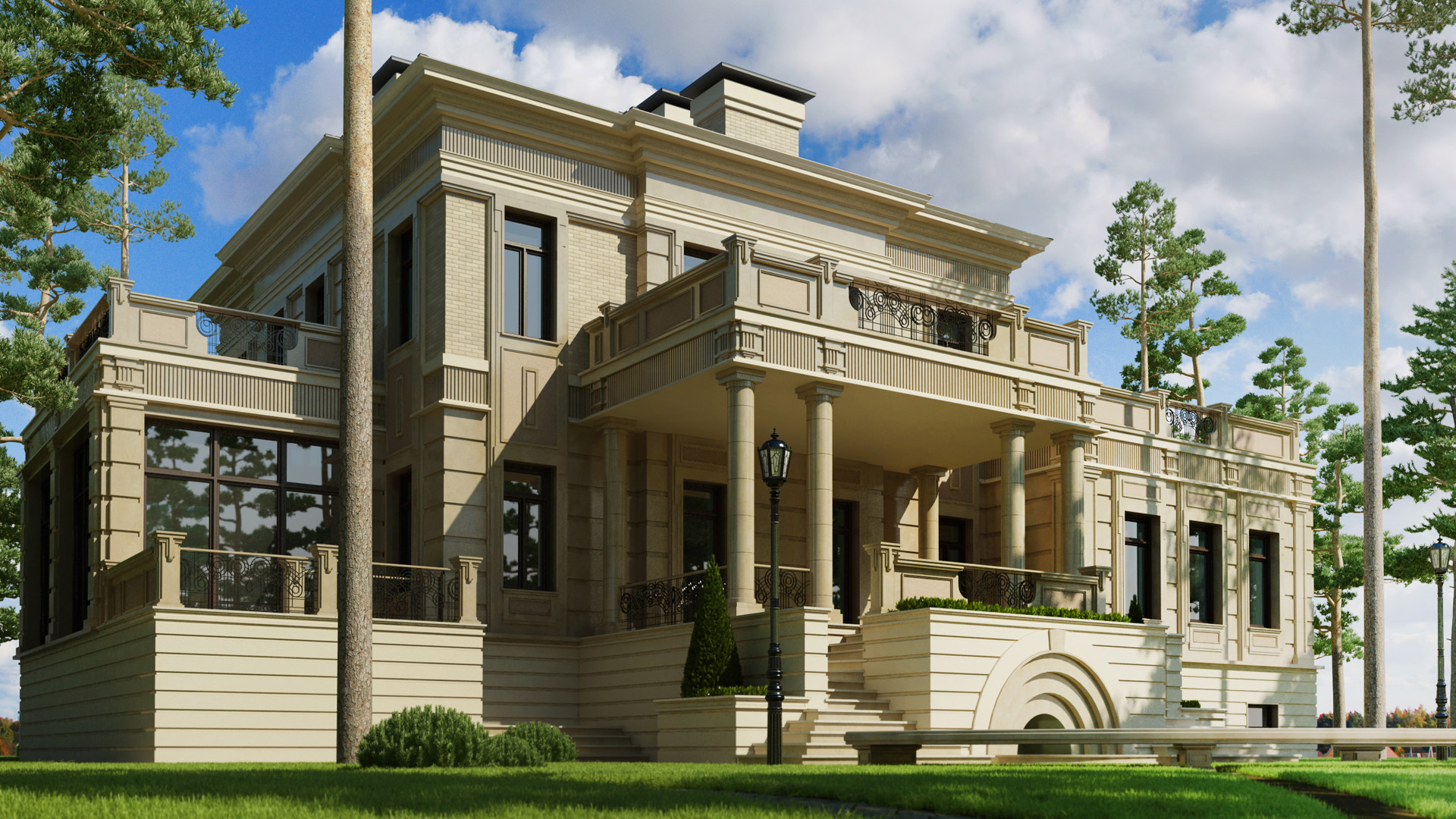 Классический проект дома в Подмосковье