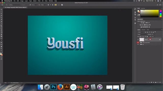 Vintage Text Effect Style 1 - Photoshop смотреть онлайн