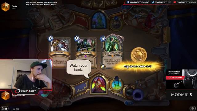 Hearthstone׃ Asmodai Miracle Rogue 2017 Top 6 Legend! смотреть онлайн