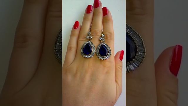 Серьги с аметистом и топазами. смотреть онлайн