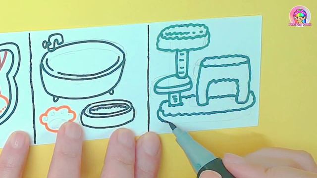 Toca Boca Easy DIY Cat😺 Mini House/Fluffy Friends House/paper Crafts #tocalifeworld #quietbook