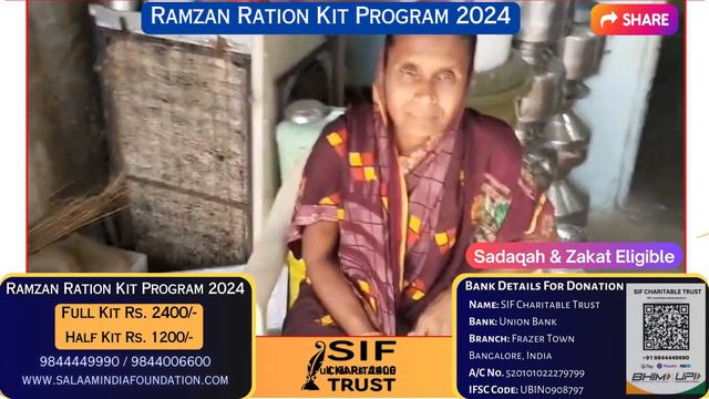 Ramzan Ration Kit Program 2024 | SIF | Salaam India Foundation Charitable Trust | Fundraising смотреть онлайн