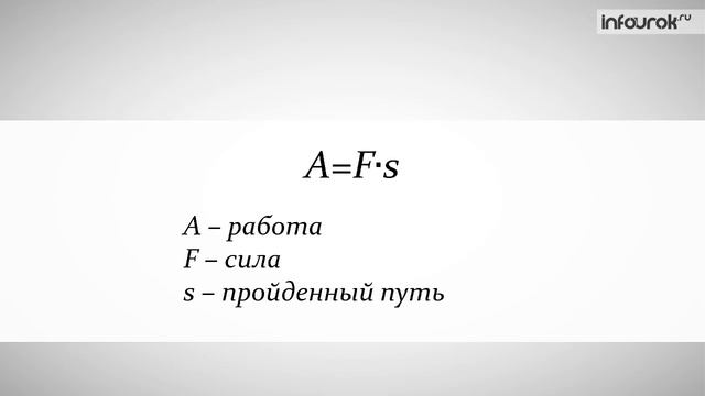 Механическая работа. Единицы работы | Физика 7 класс #41 | Инфоурок