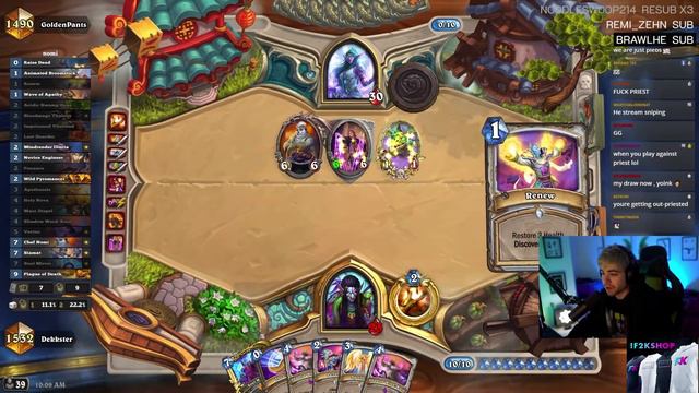 CRAZY NEW OTK! Nomi Broom Priest! - Hearthstone смотреть онлайн