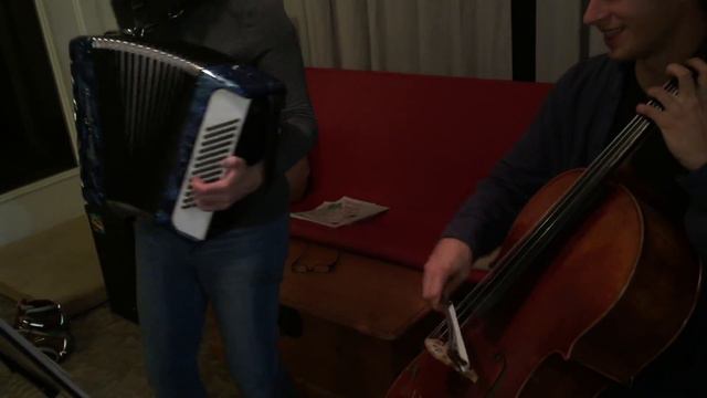 You Are My Sunshine with cello and accordion смотреть онлайн