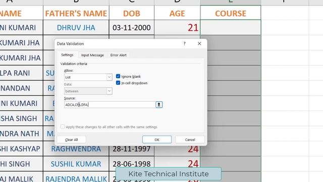 Drop Down List in Excel | Data Validation in Excel | Create dependent List in Excel смотреть онлайн