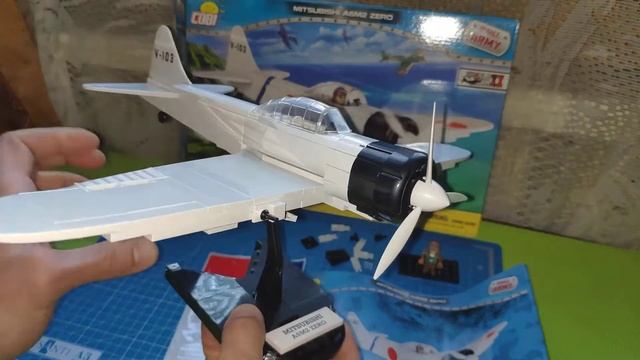 Обзор Конструктор COBI Самолет Мицубиси А6М2 Зеро (COBI-5515)