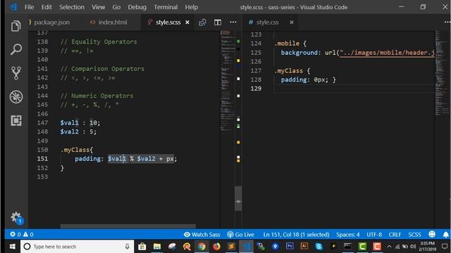 Sass Operators | Sass Tutorial in Hindi (2019) [#7] смотреть онлайн