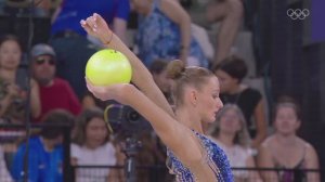 Художественная гимнастика | Екатерина Веденеева (Словения) МЯЧ Финал 31,95 - Олимпийские игры в Пари