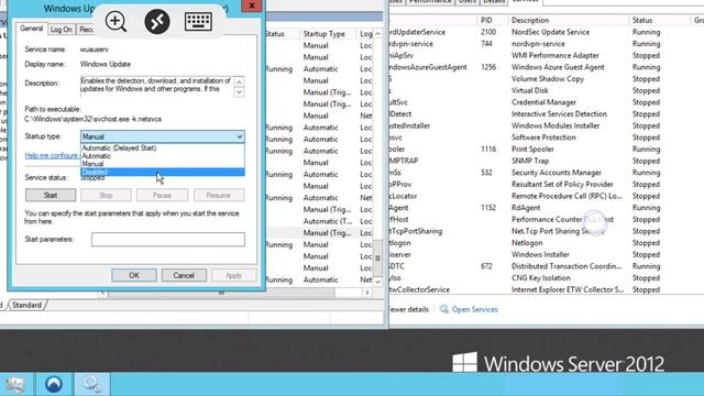 Turn off windows Windows 2012 Update and reduce CPU смотреть онлайн