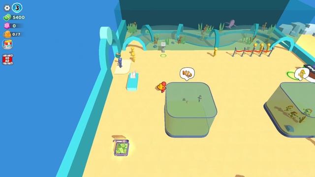 Aquarium Land Gameplay Walkthrough Part 1 - Tutorial On Building The Largest Aquarium (Android,iOS) смотреть онлайн