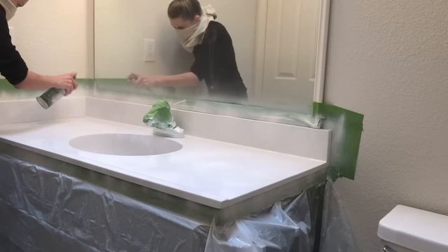 Rustoleum Countertop Transformation | DIY Bathroom Makeover смотреть онлайн