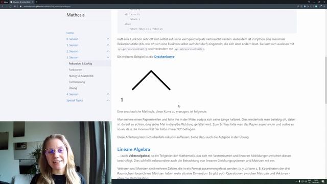 3. Session: Rekursion & LinAlg [Mathesis Python Crashkurs] смотреть онлайн