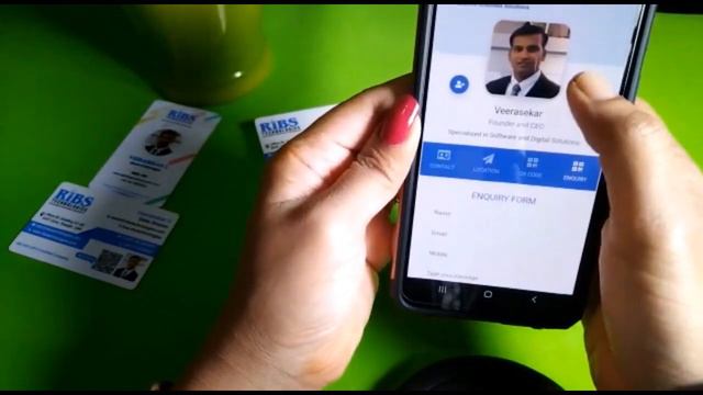 Tap and Share NFC Business Card | Android Devices | RIBS vCard смотреть онлайн