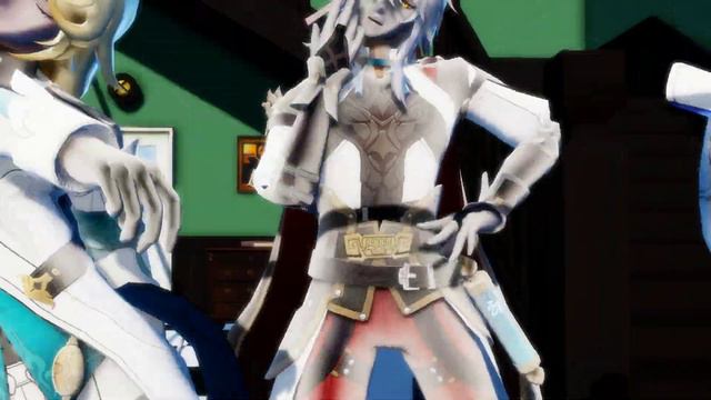 (MMD - Honkai Star Rail)Male Ver ITZY WANNABE English Blade Gepard Jing Yuan Luocha Welt{Motion DL} смотреть онлайн