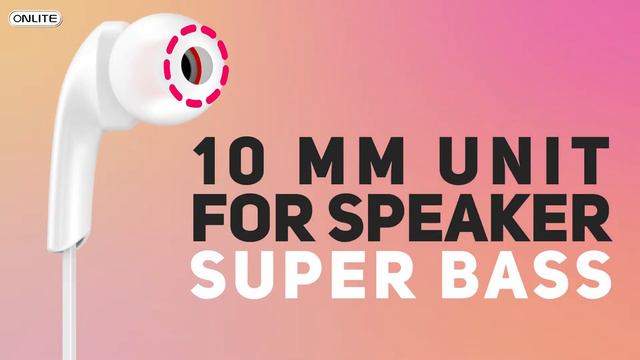 ONLITE IPLAY SERIES EARPHONE 10 MM UNIT FOR SPEAKER SUPER BASS IP-12 смотреть онлайн