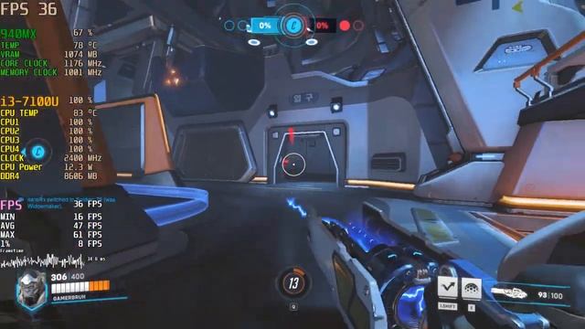 Overwatch 2 | 940MX/130MX | i3 7100U | 12GB ram | Low End Pc | Benchmark смотреть онлайн