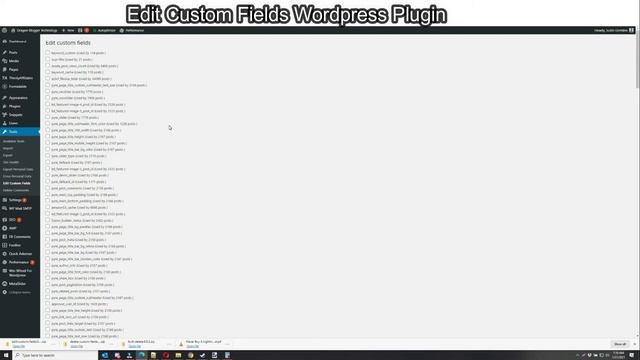 Wordpress Edit Custom Fields Plugin смотреть онлайн