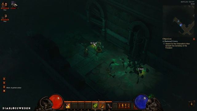 Diablo 3 BETA patch 13 COOP Playthrough Witch Doctor and Demon Hunter Gameplay смотреть онлайн