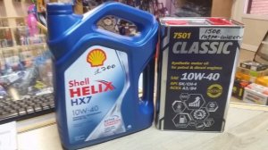 Масло MANNOL Classic 10W-40 против SHELL HELIX HX7 10W-40..Какое масло лучше маннол или шел? часть