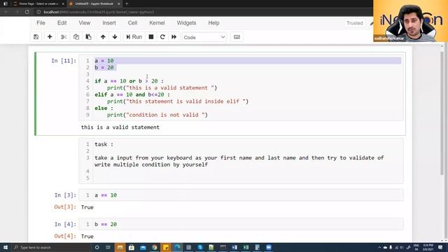 3. python live class while loop Full Stack data Science смотреть онлайн