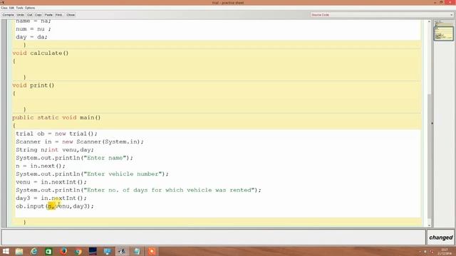 Java program demonstrating constructor and methods смотреть онлайн
