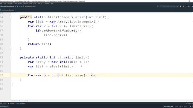 Project Euler problem 23 Java : Non-abundant sums смотреть онлайн