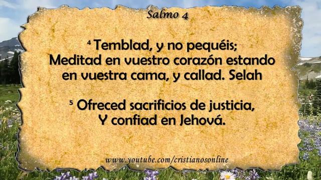 Salmo 4 - Oración vespertina de confianza en Dios (con letra) HD. смотреть онлайн