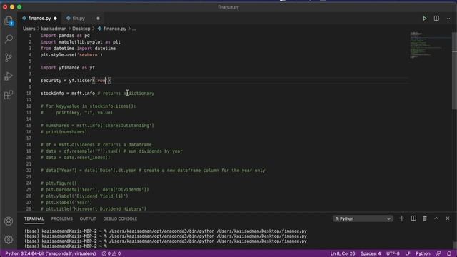 Introduction to the yfinance Python Package for Retrieving and Analyzing Market Data pt. 2 смотреть онлайн